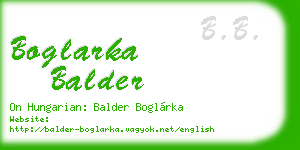 boglarka balder business card